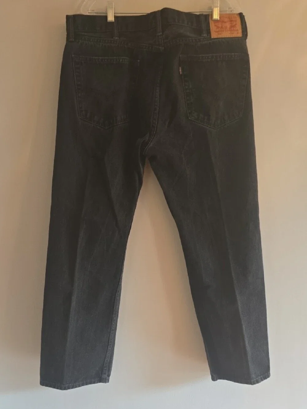 Levi's 505 Black Straight-Leg Jeans